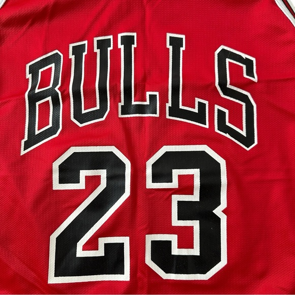Vintage Champion Chicago Bulls Michael Jordan #23 Basketball Jersey Size 48 (L) - Picture 3 of 7